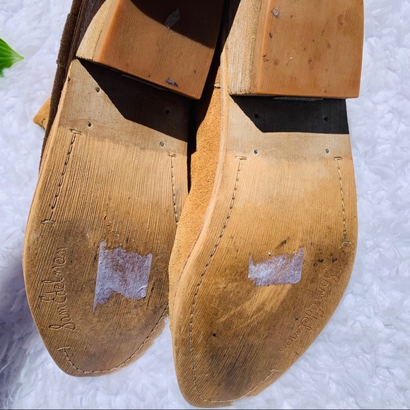 SAM EDELMAN Tan Suede Pull On Booties - Picture 6 of 6